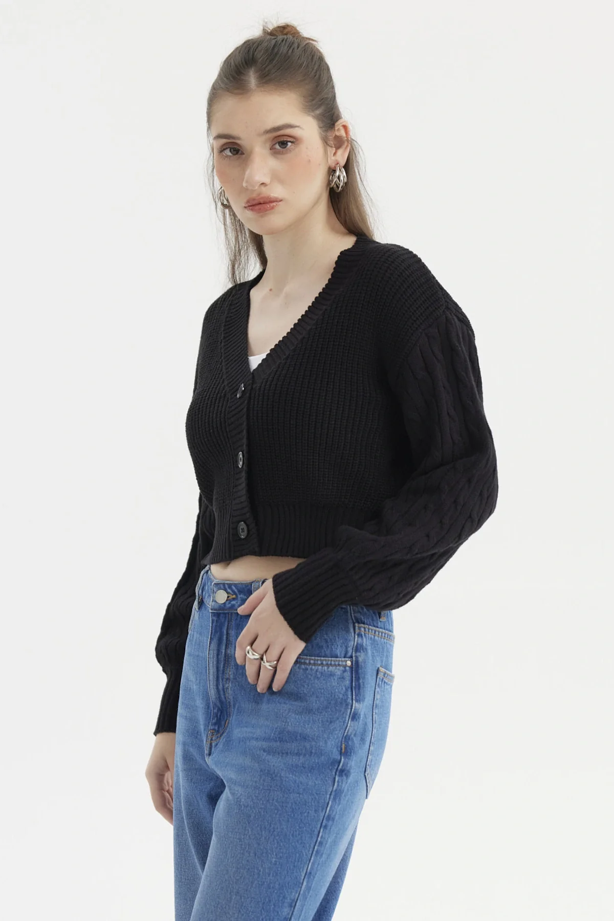 Sweater Mujer Juvenil Negro - Image 2