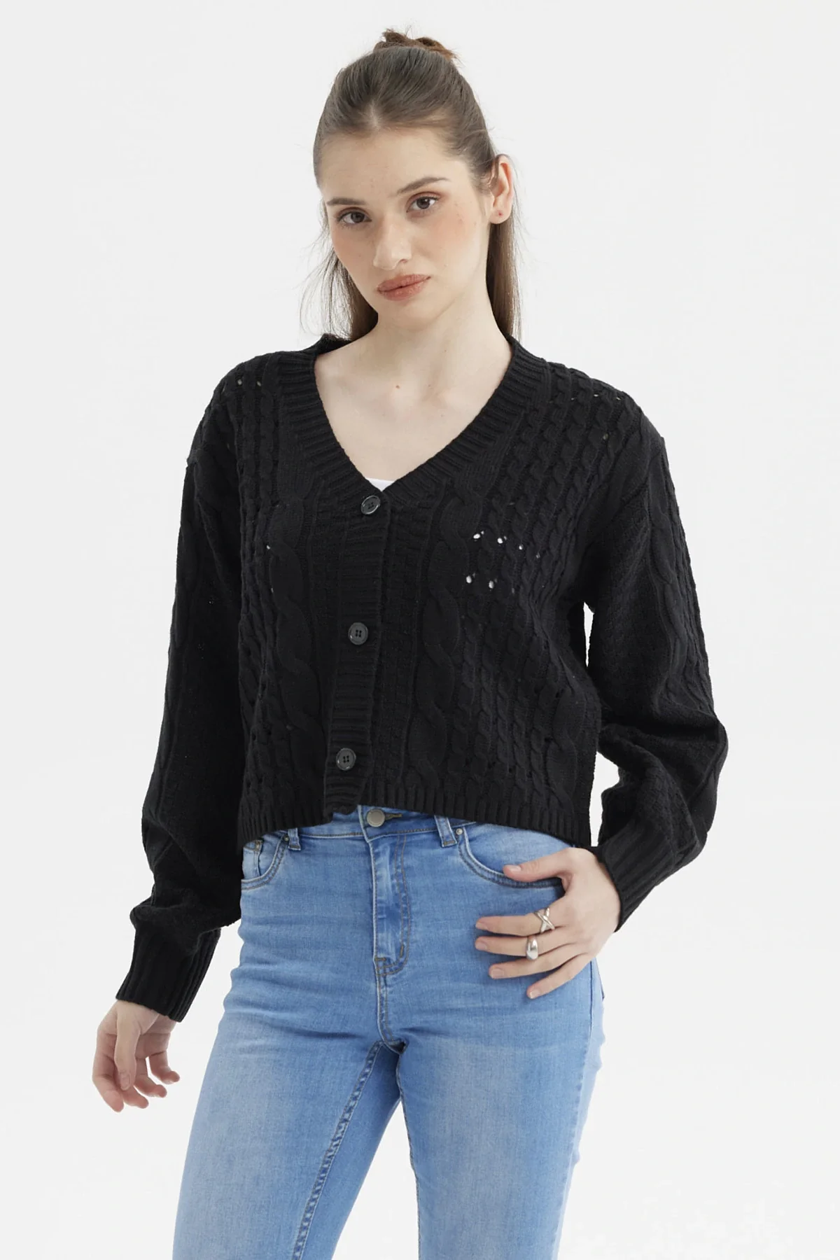 Sweater Mujer Juvenil Negro