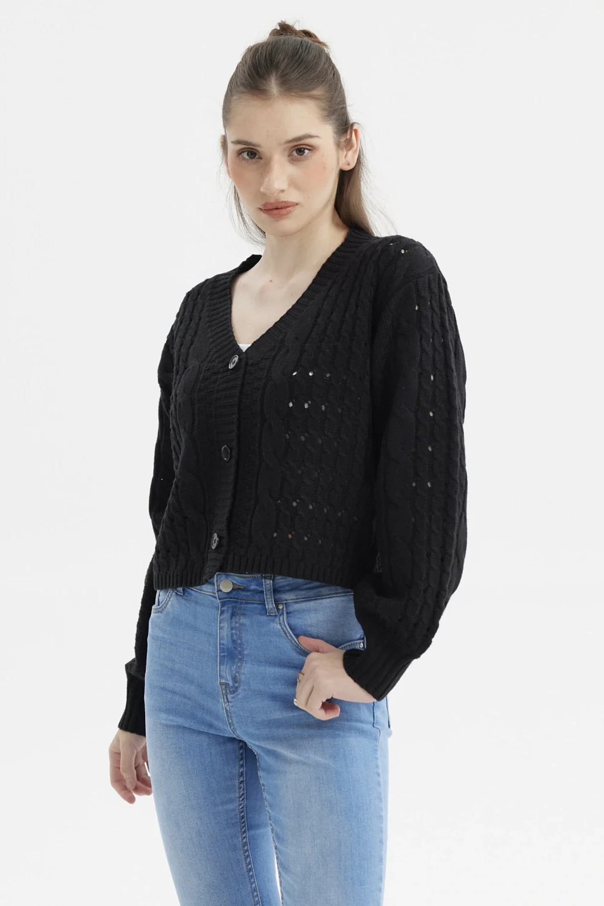 Sweater Mujer Juvenil Negro - Image 2