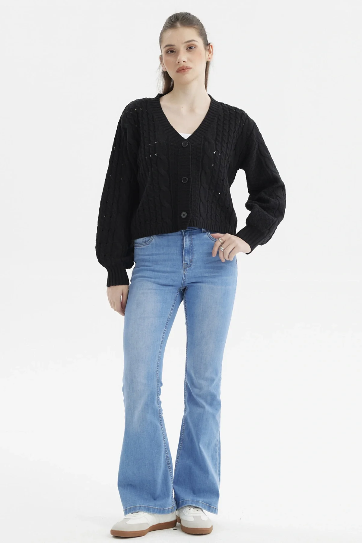 Sweater Mujer Juvenil Negro - Image 4