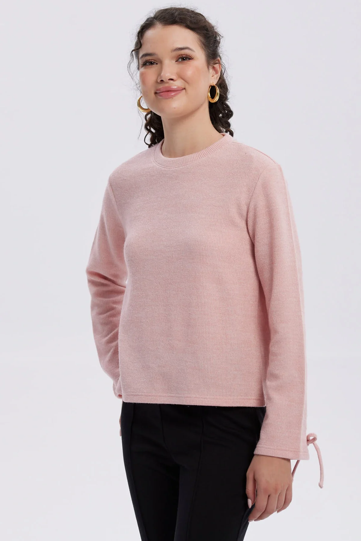 Sweater Mujer Mangas Palo Rosa - Image 2