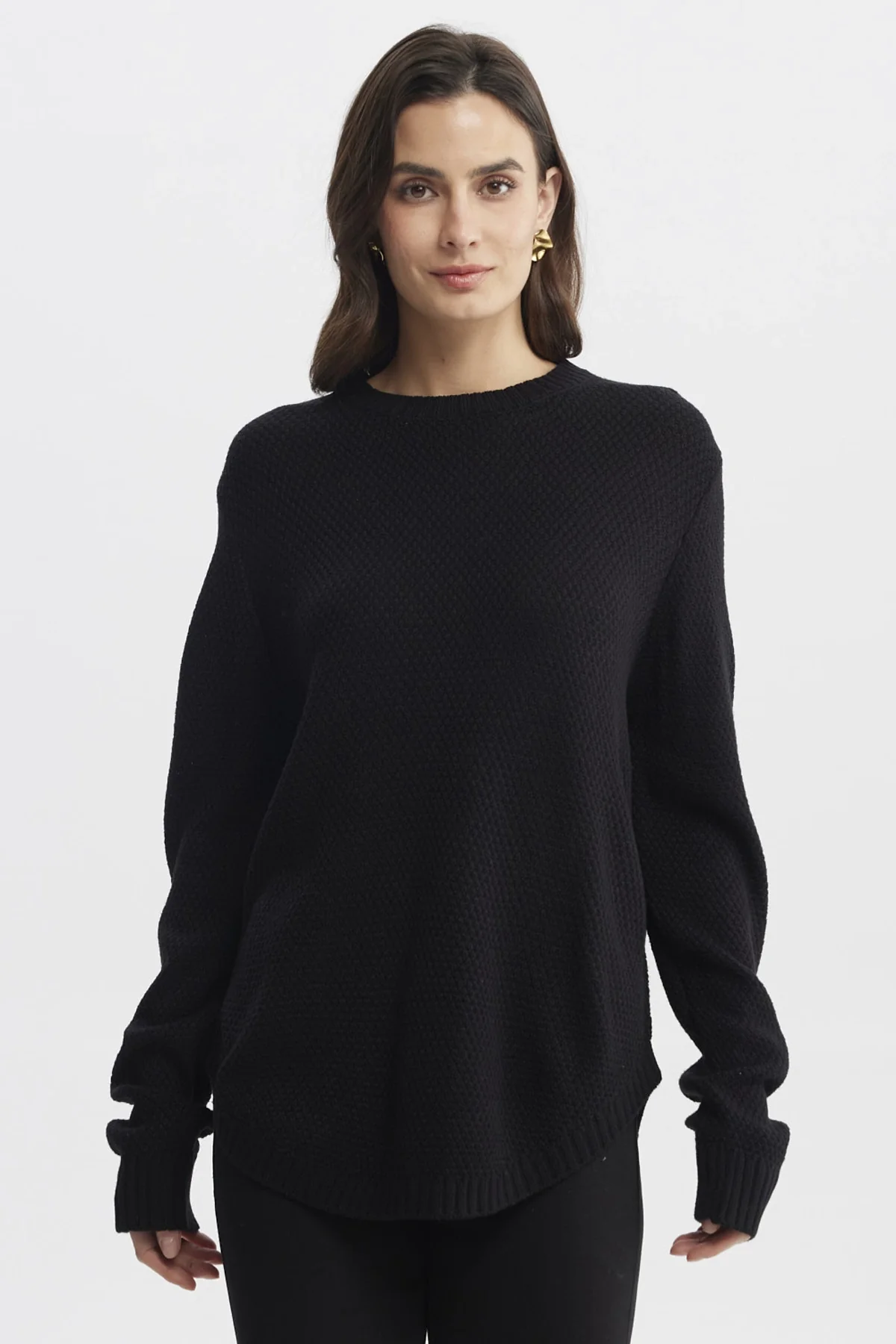 Sweater Mujer Slim Negro