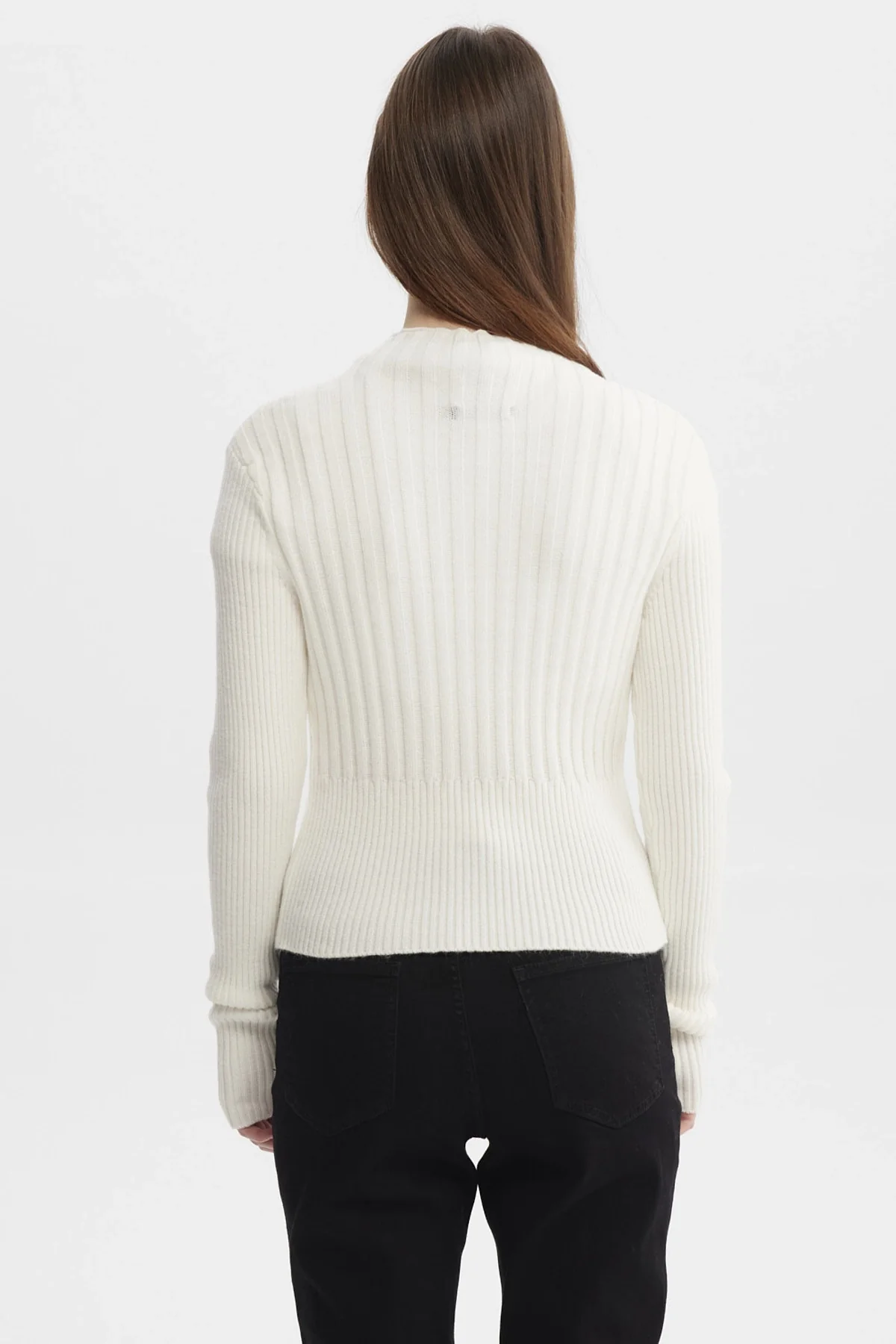 Sweater Mujer Slim Tejido Crudo - Image 3