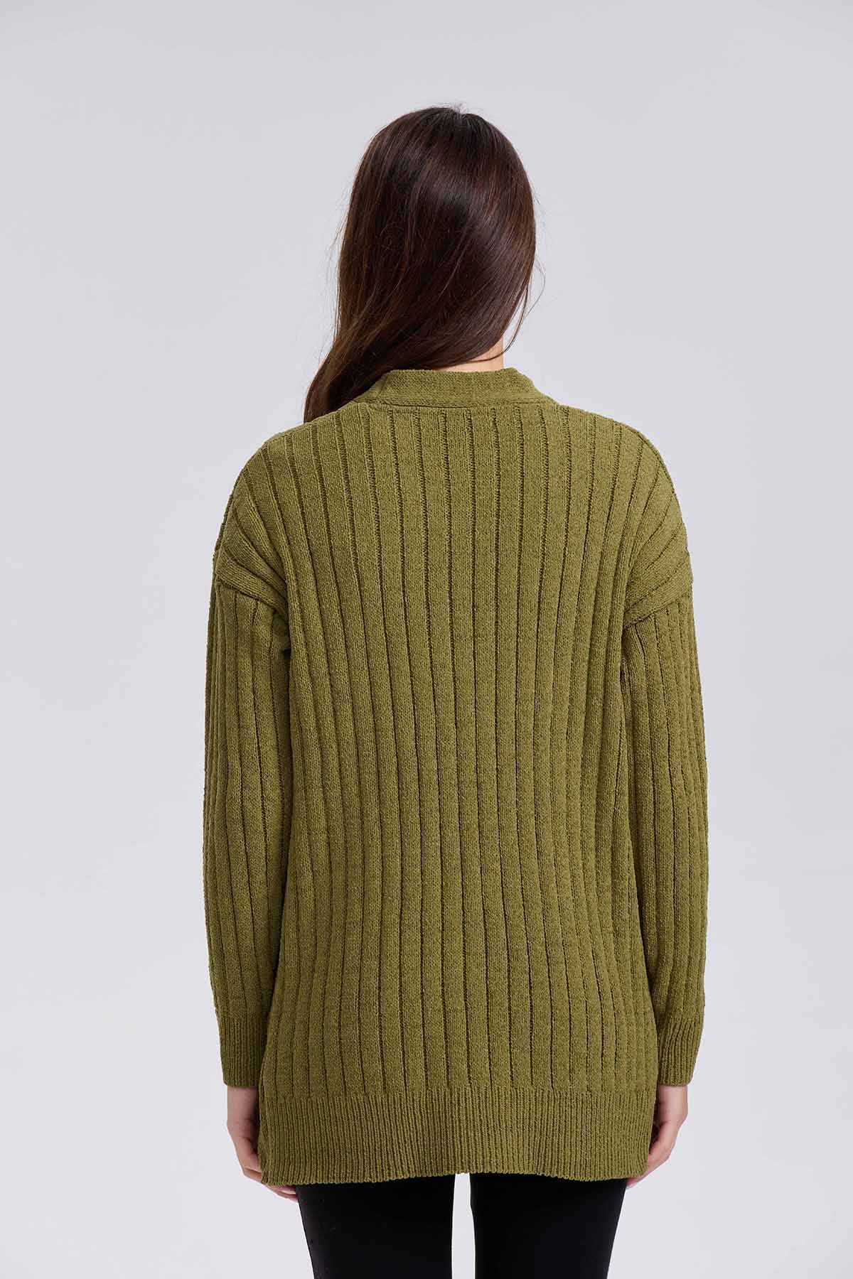 Sweater Mujer Tapado Verde - Image 2