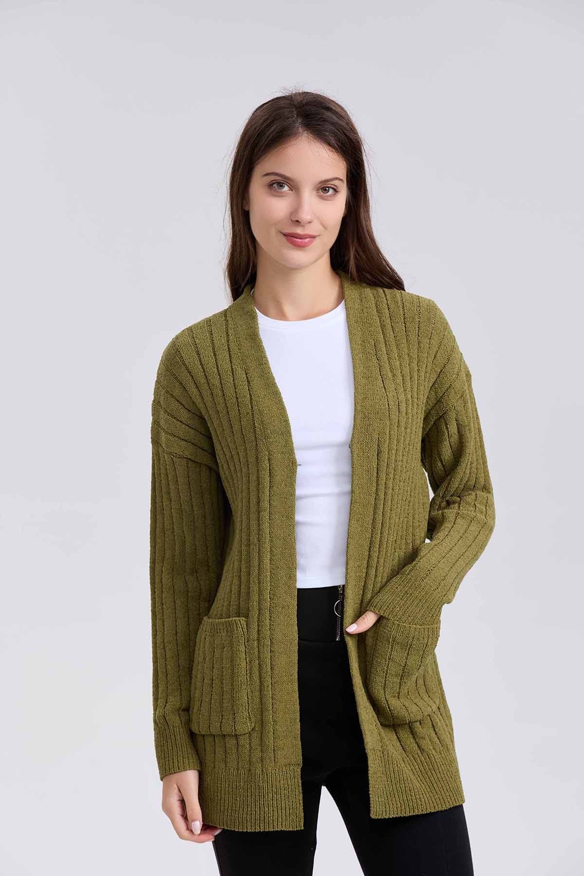Sweater Mujer Tapado Verde - Image 4