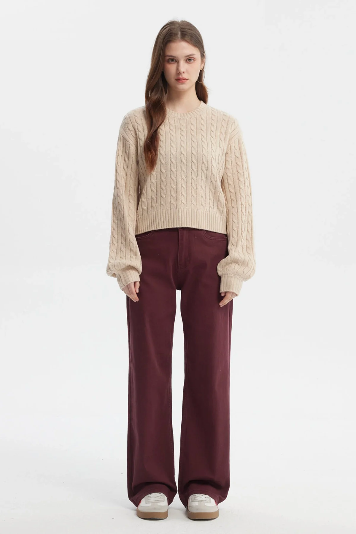 Sweater Mujer Tejido Juvenil Beige - Image 4