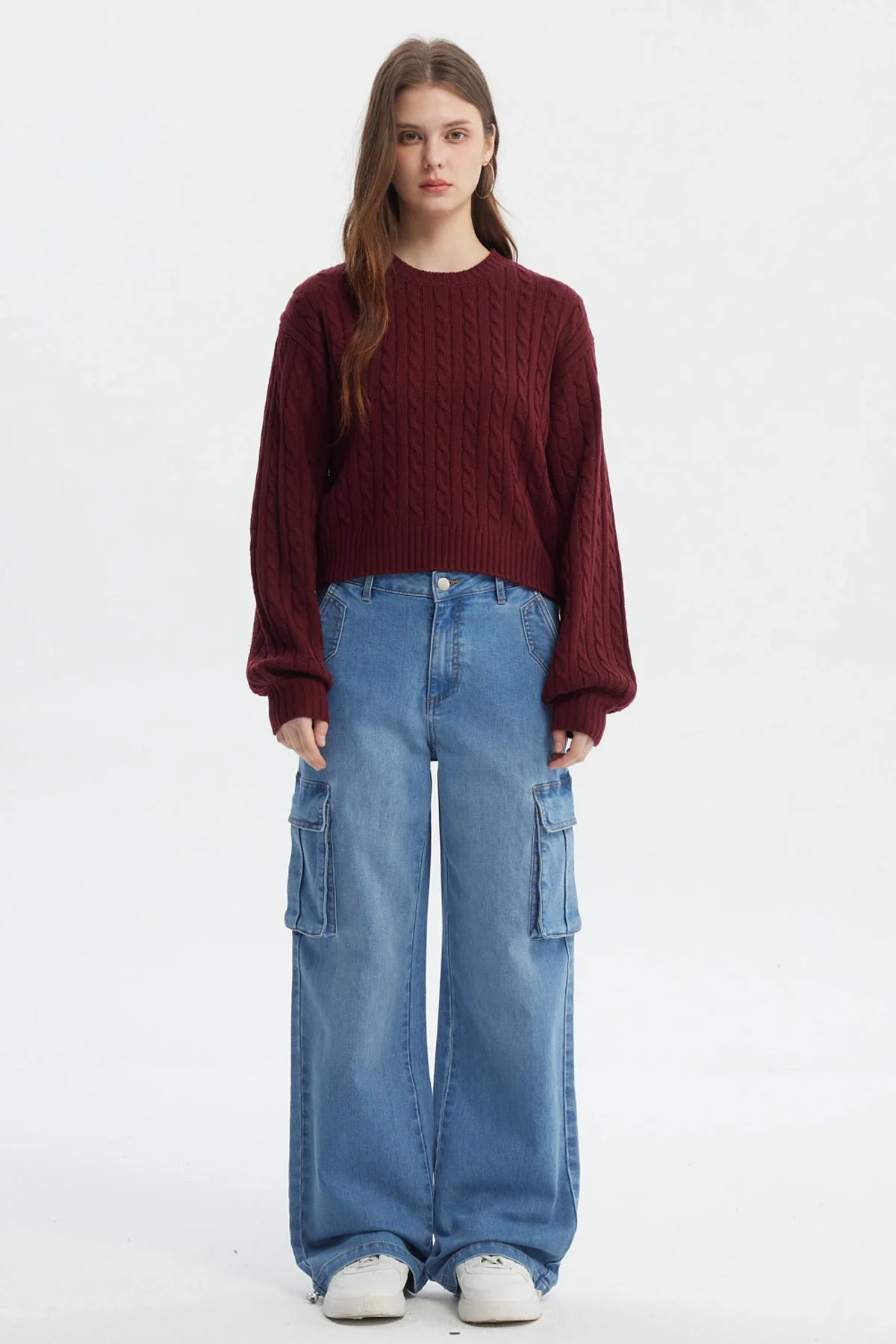 Sweater Mujer Tejido Juvenil Rojo - Image 4