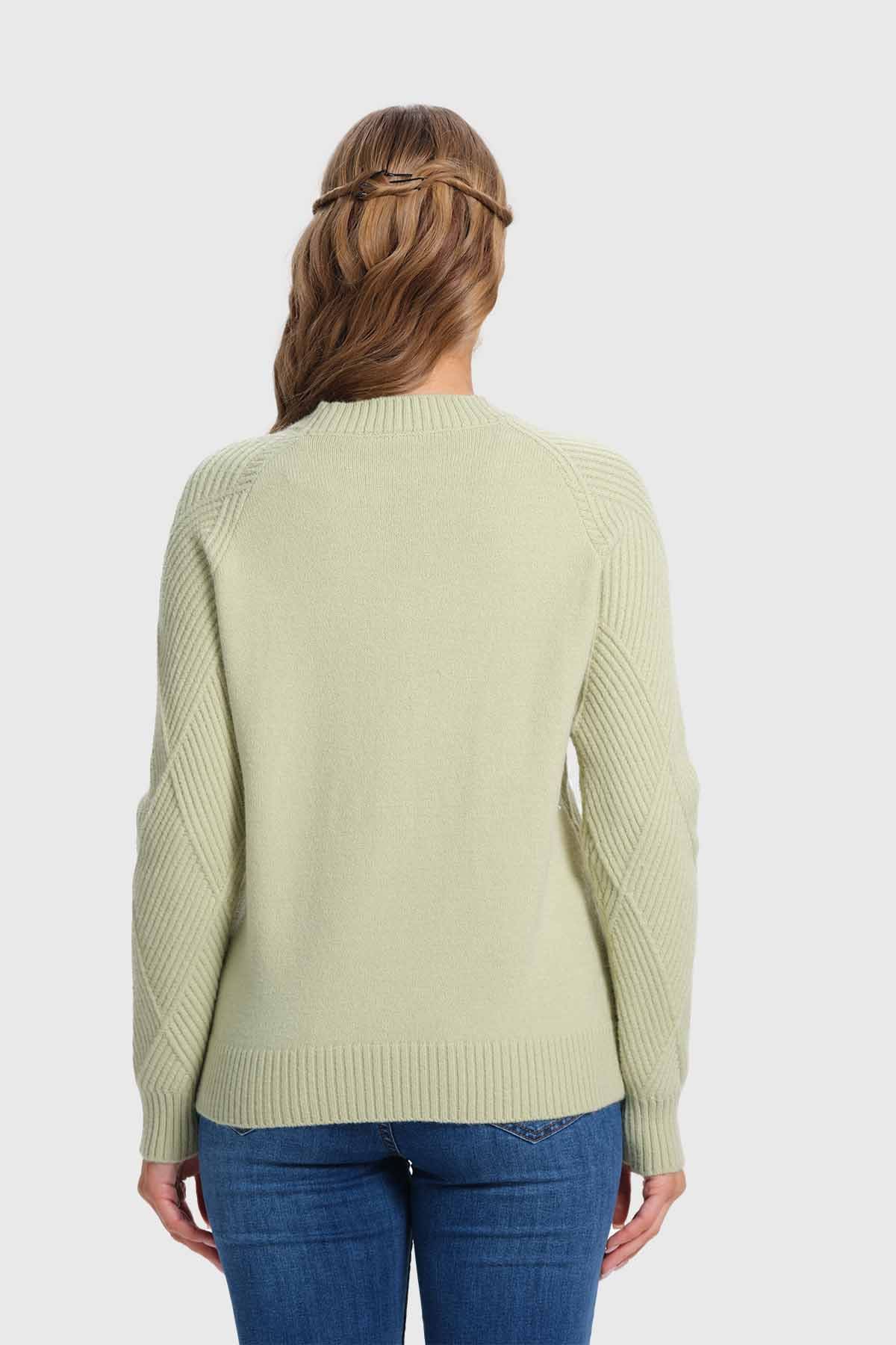 Sweater Mujer Textura Verde - Image 3