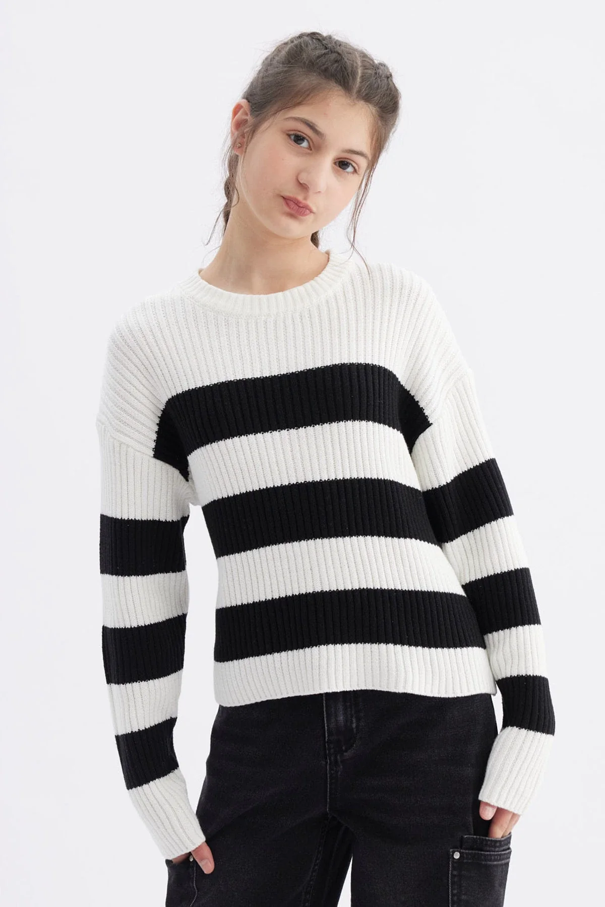 Sweater Niña Slim Crudo