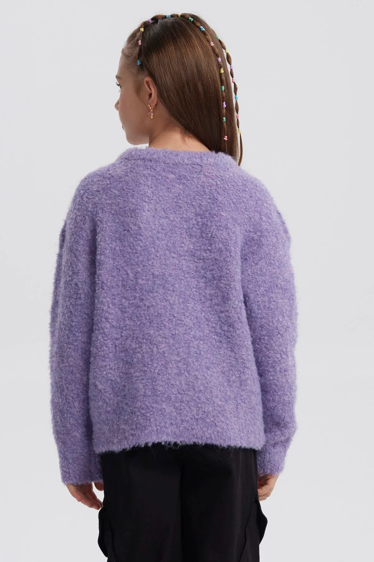 Sweater Niña Slim Lila - Image 3