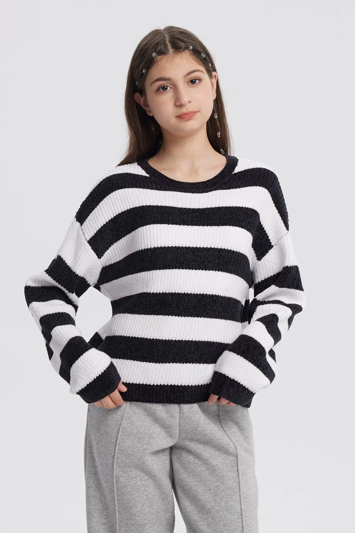 Sweater Niña Slim Negro