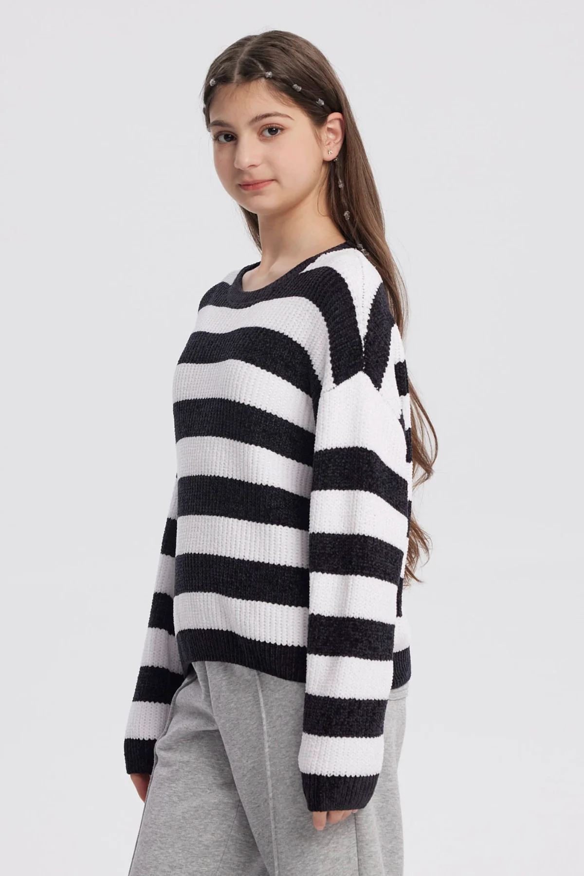 Sweater Niña Slim Negro - Image 2