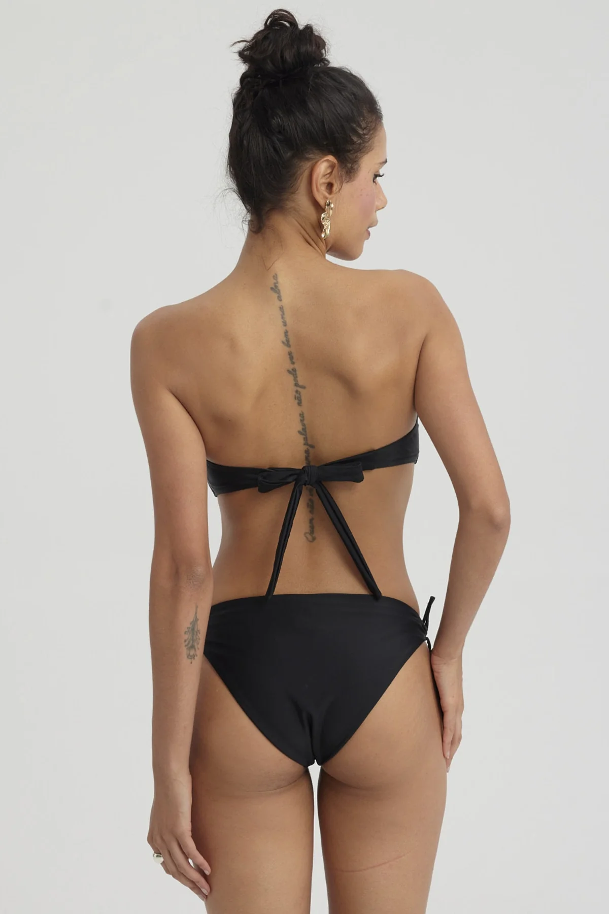 Traje de Baño Mujer Top Sostén Strapless Negro - Image 3