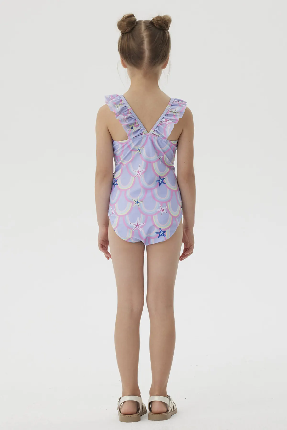 Traje de Baño Niña Básico Morado - Image 3
