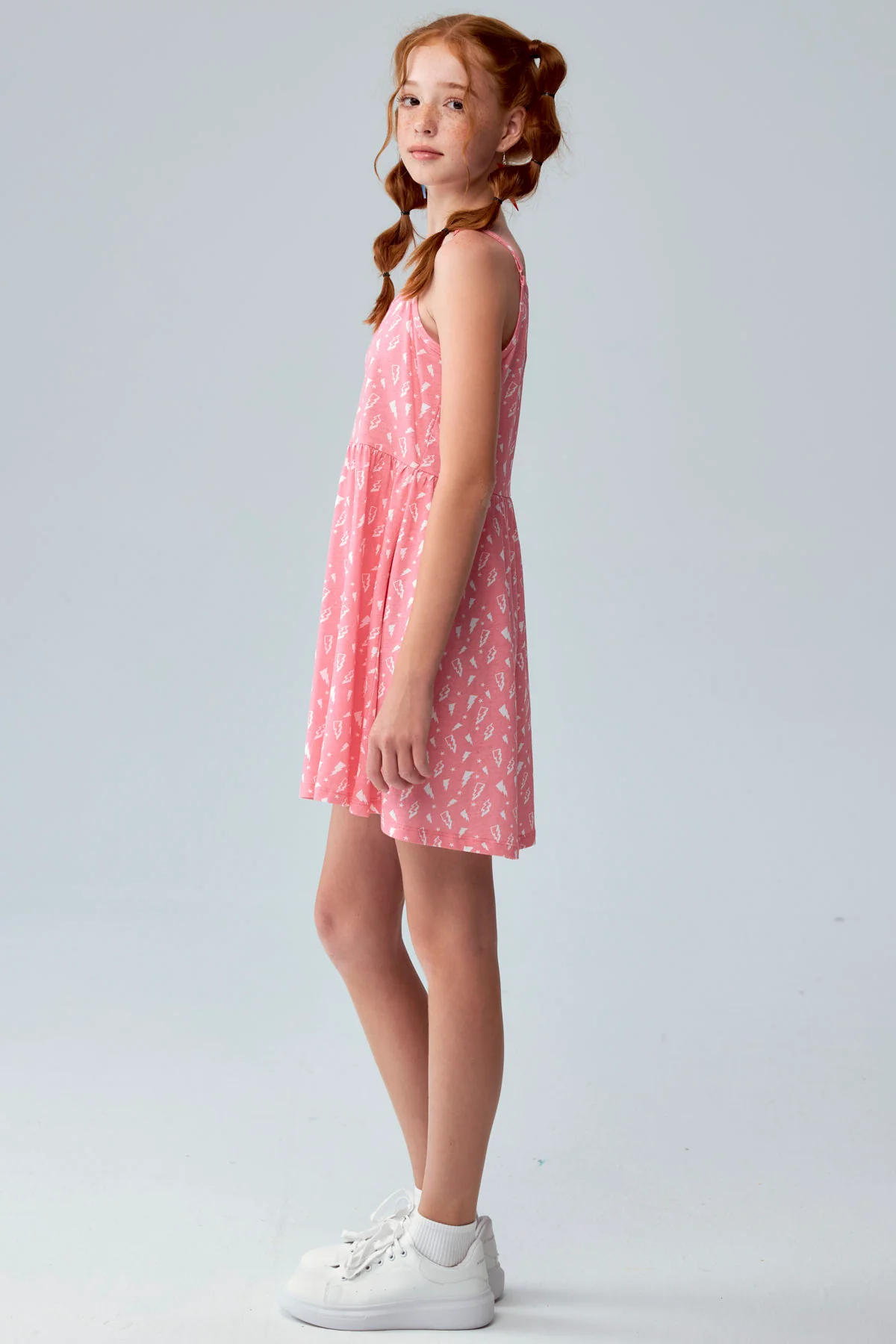 Vestido Niña Básico Teen Coral - Image 3