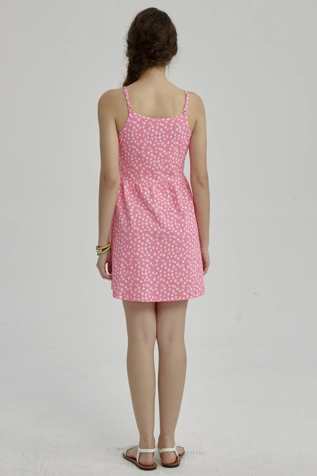 Vestido Niña Básico Teen Fucsia - Image 2