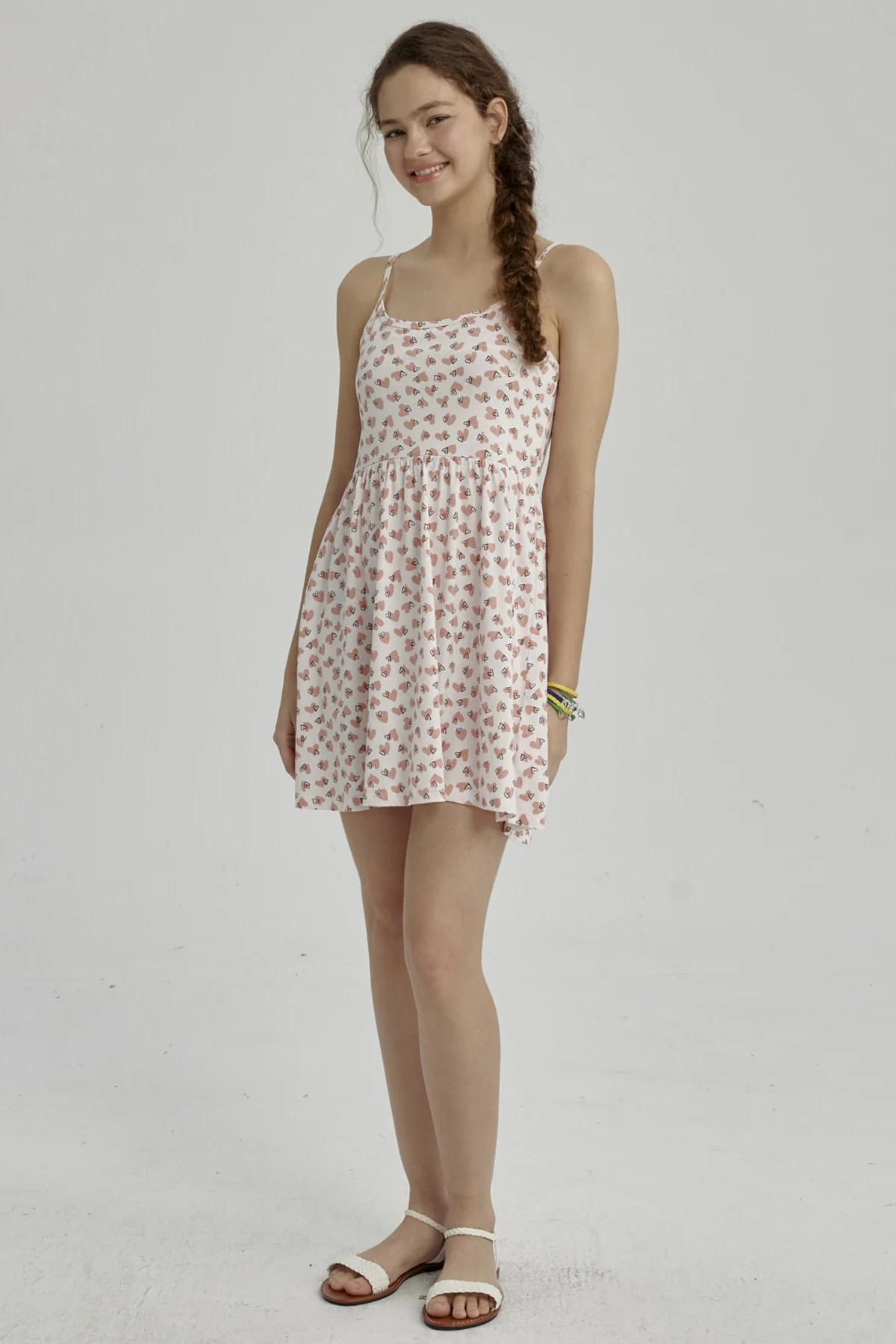 Vestido Niña Básico Teen Rosado Claro - Image 4