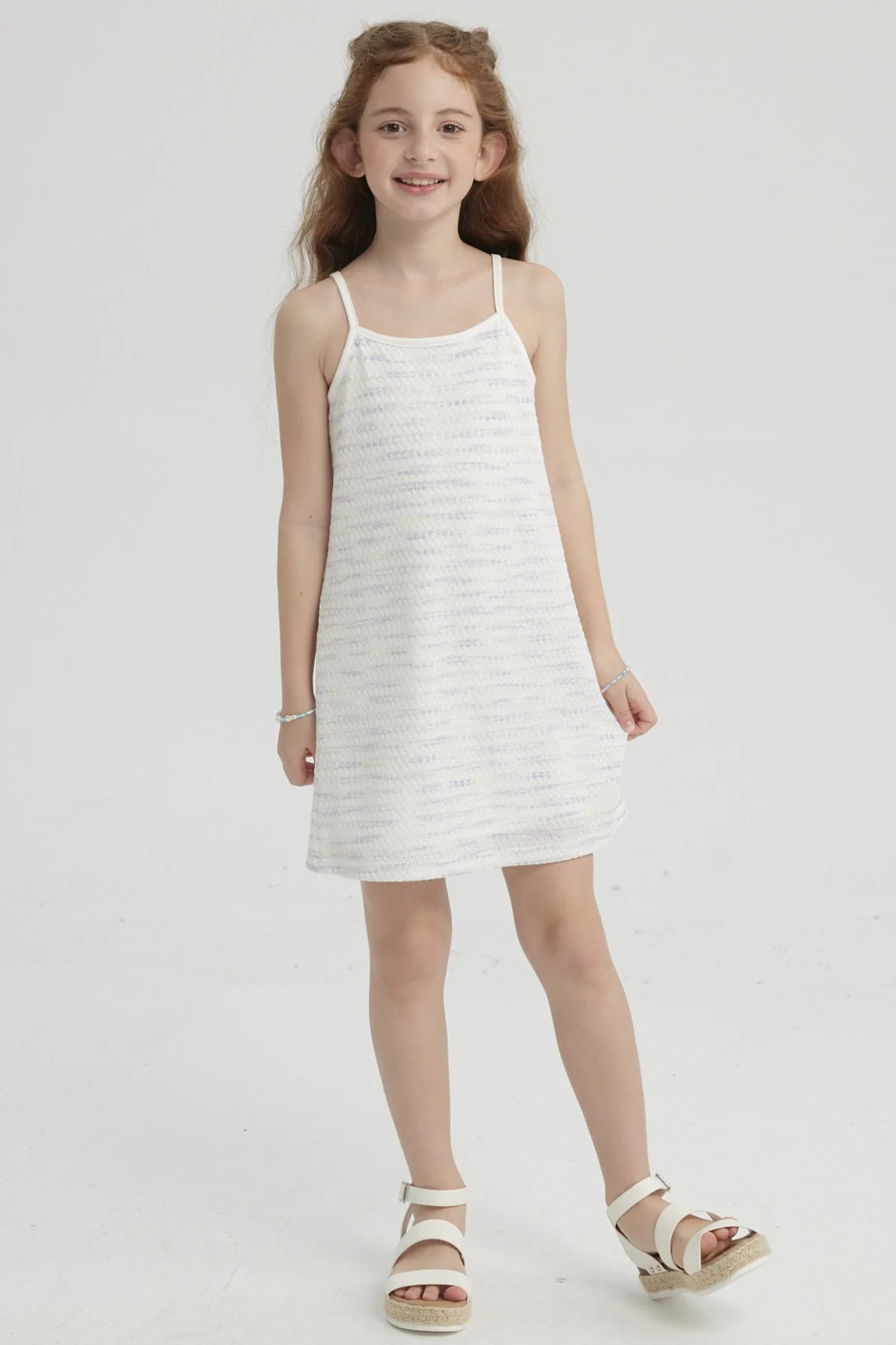 Vestido Niña Tejido Lila
